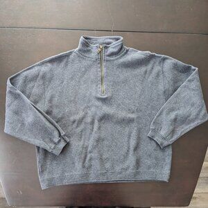 Tommy Bahama Quarter Zip Grey Size Medium